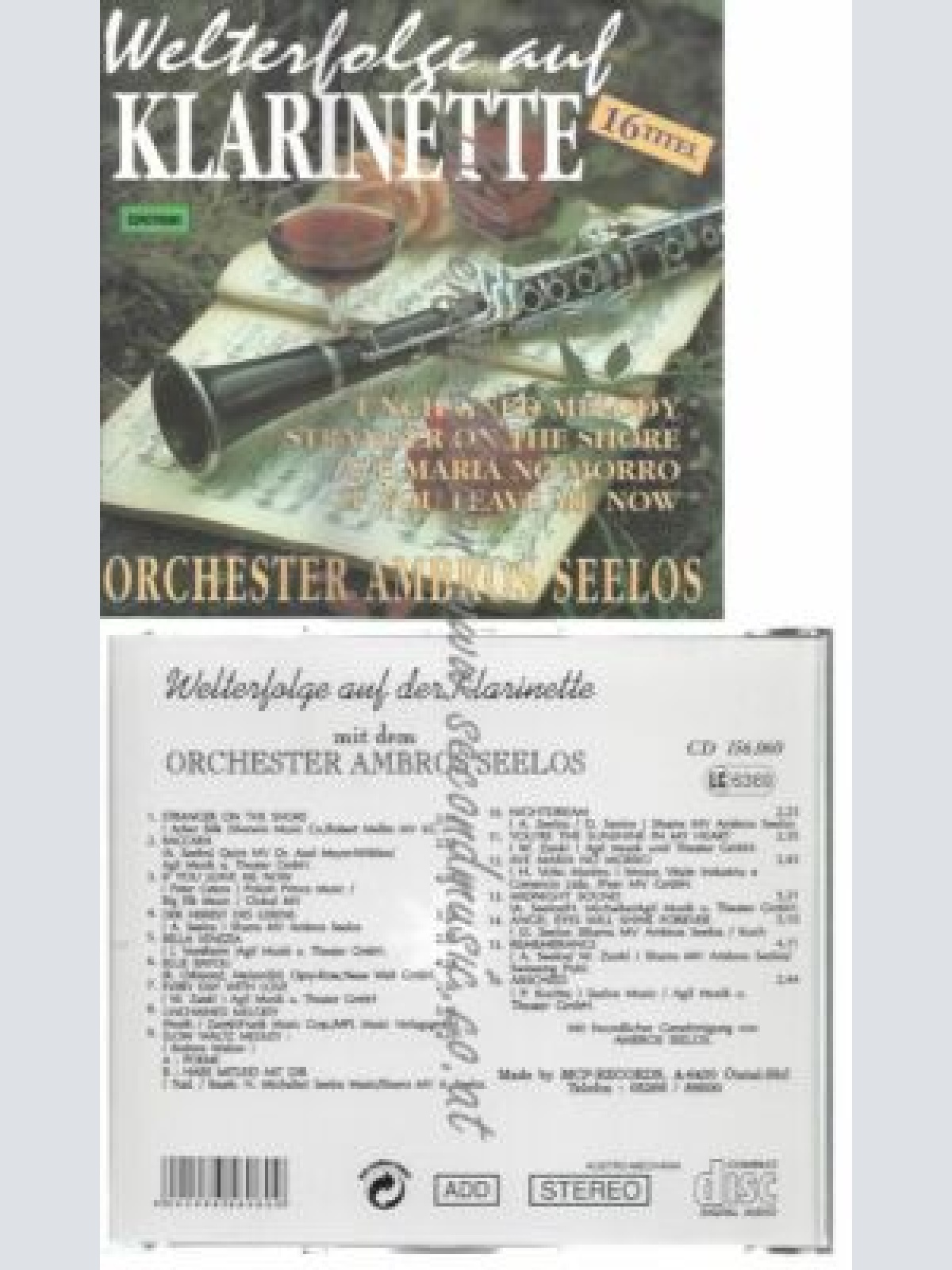 CD--AMBROS SEELOS--WELTERFOLGE AUF KLARINETTE - TITEL-
