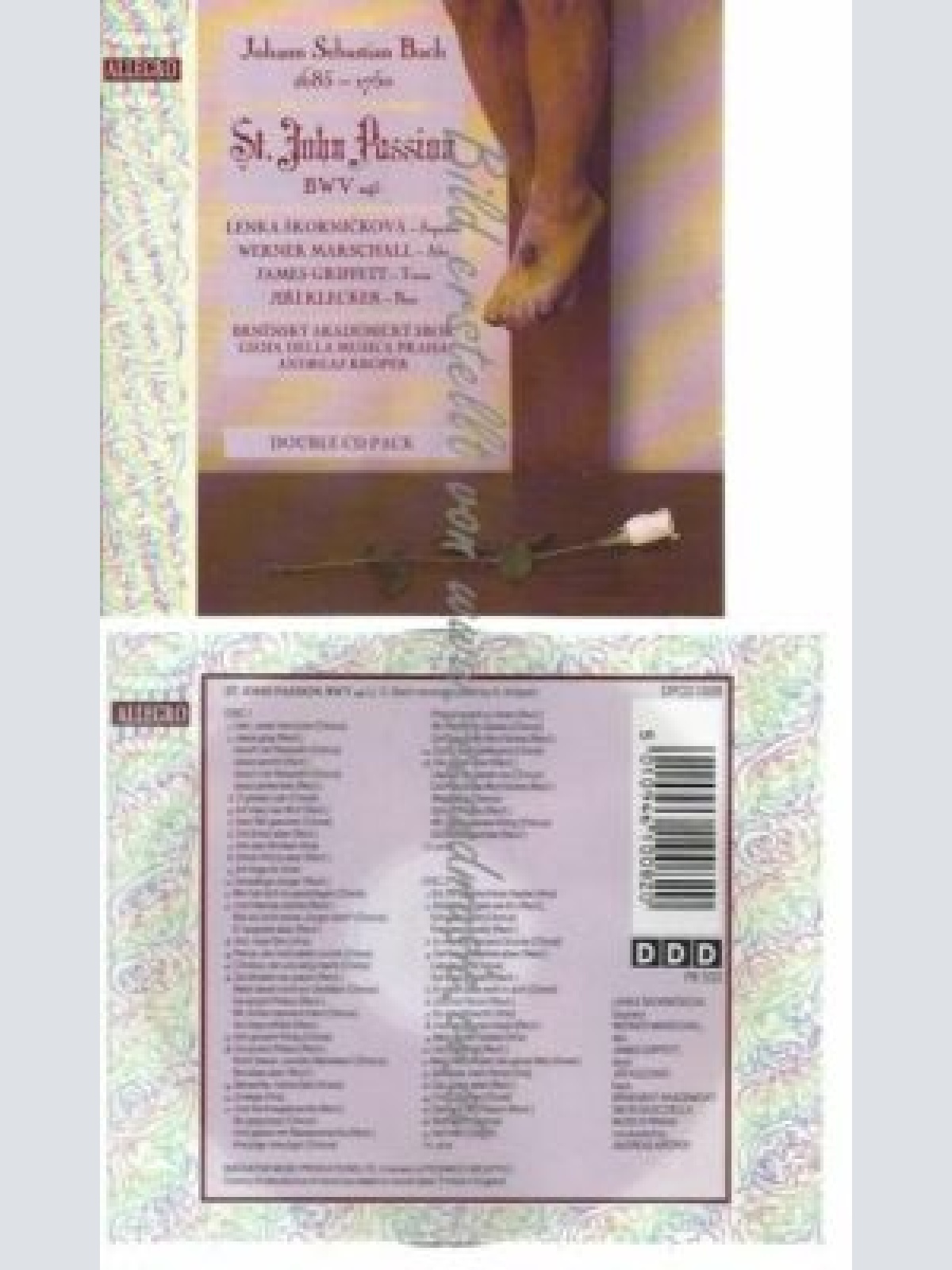 CD--KROPER UND BRNENSKY AKADEMICKY SBO--BACH: ST. JOHN PASSION