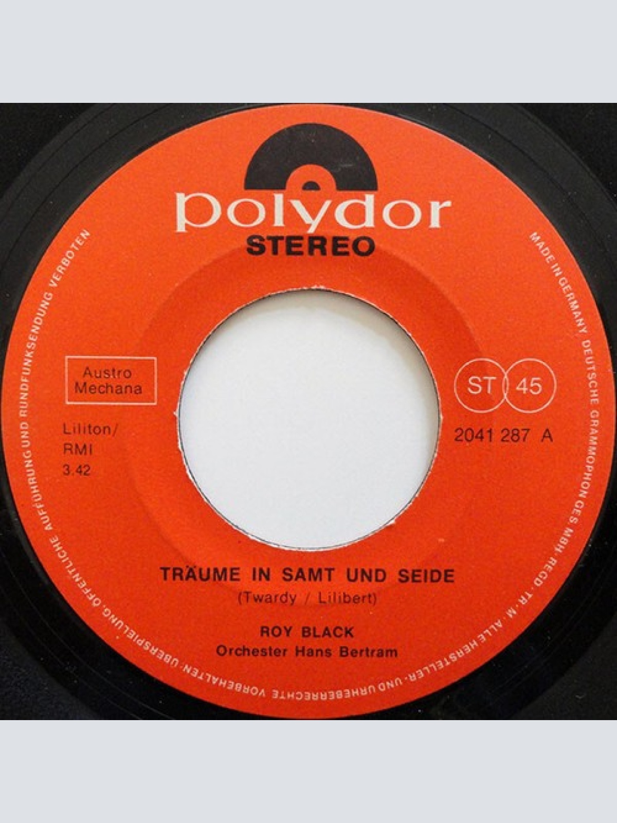 7" Roy Black - Träume In Samt Und Seide