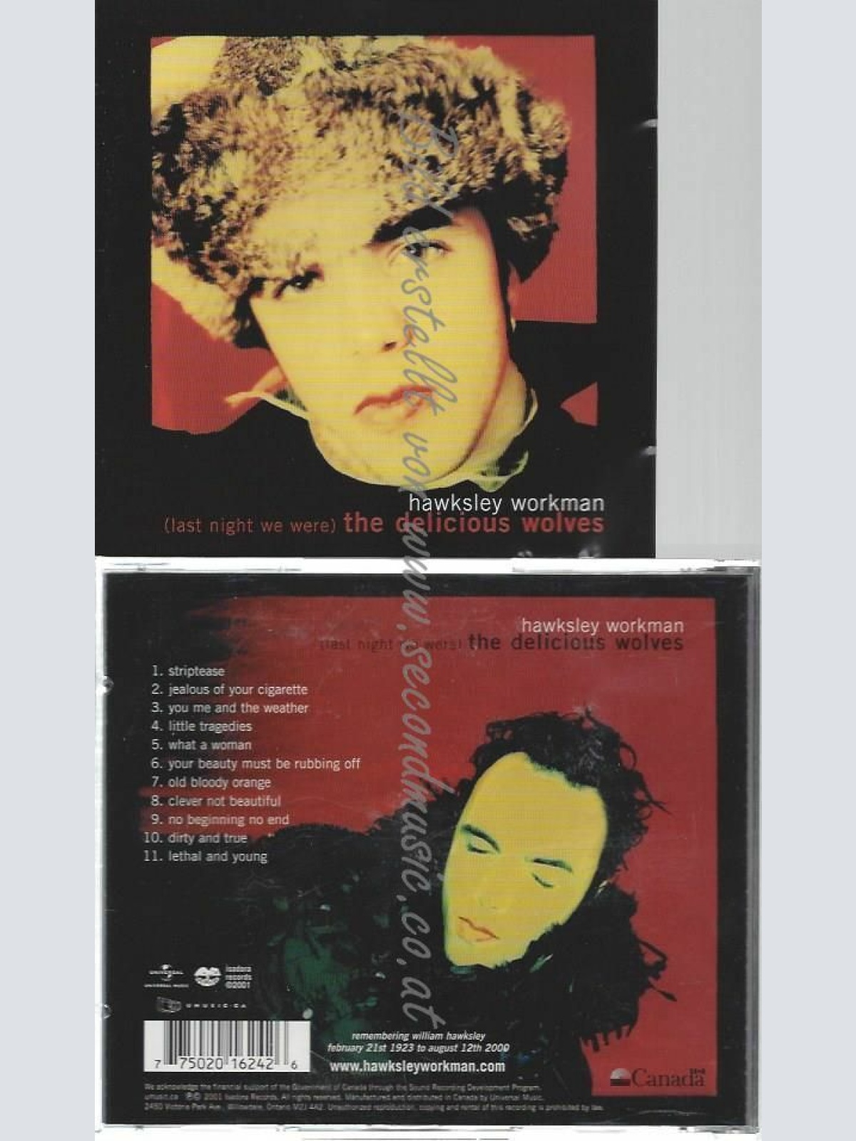 CD--HAWKSLEY WORKMAN | --LAST NIGHT WE WERE THE DELICIO