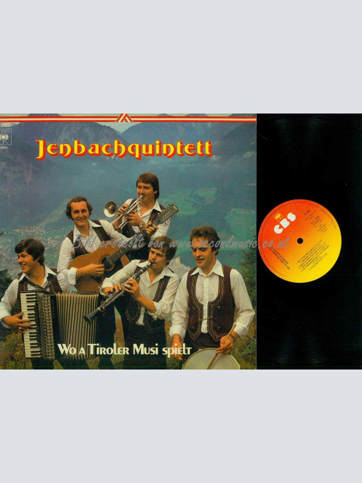 LP--Jenbachquintett – Wo A Tiroler Musi Spielt /  NM