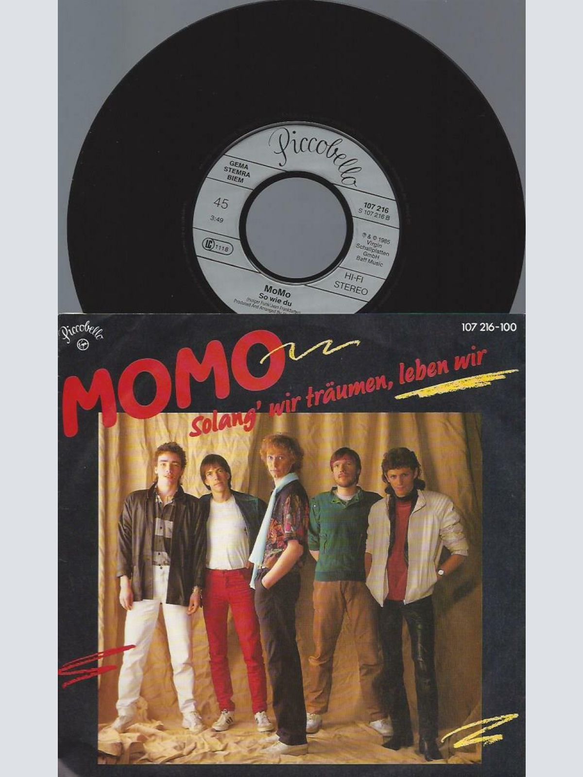 7" Momo   – Solang' Wir Träumen, Leben Wir