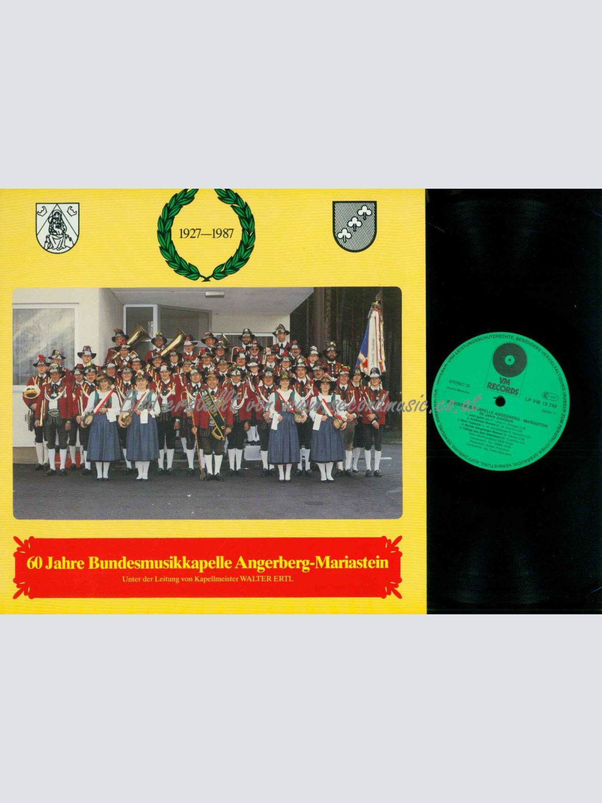 LP--60 Jahre Bundesmusikkapelle Angerberg Mariastein   /  NM