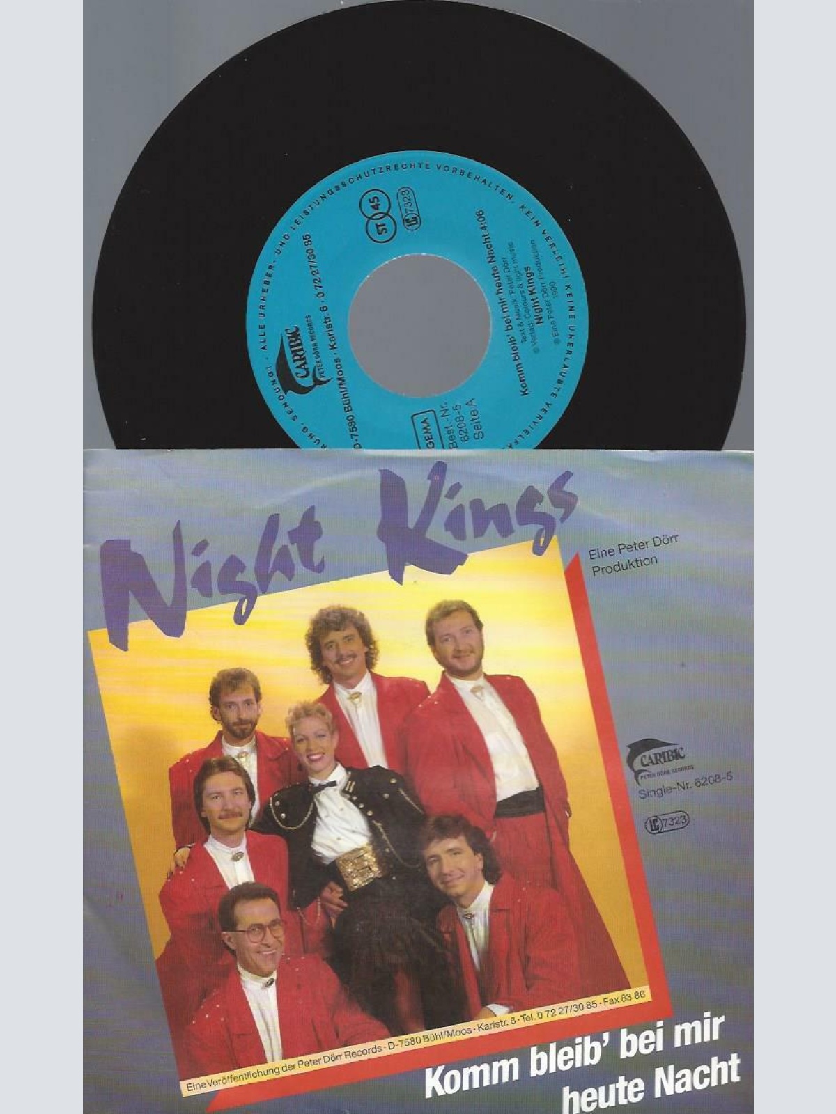 7" Night Kings – Komm Bleib' Bei Mir Heute Nacht