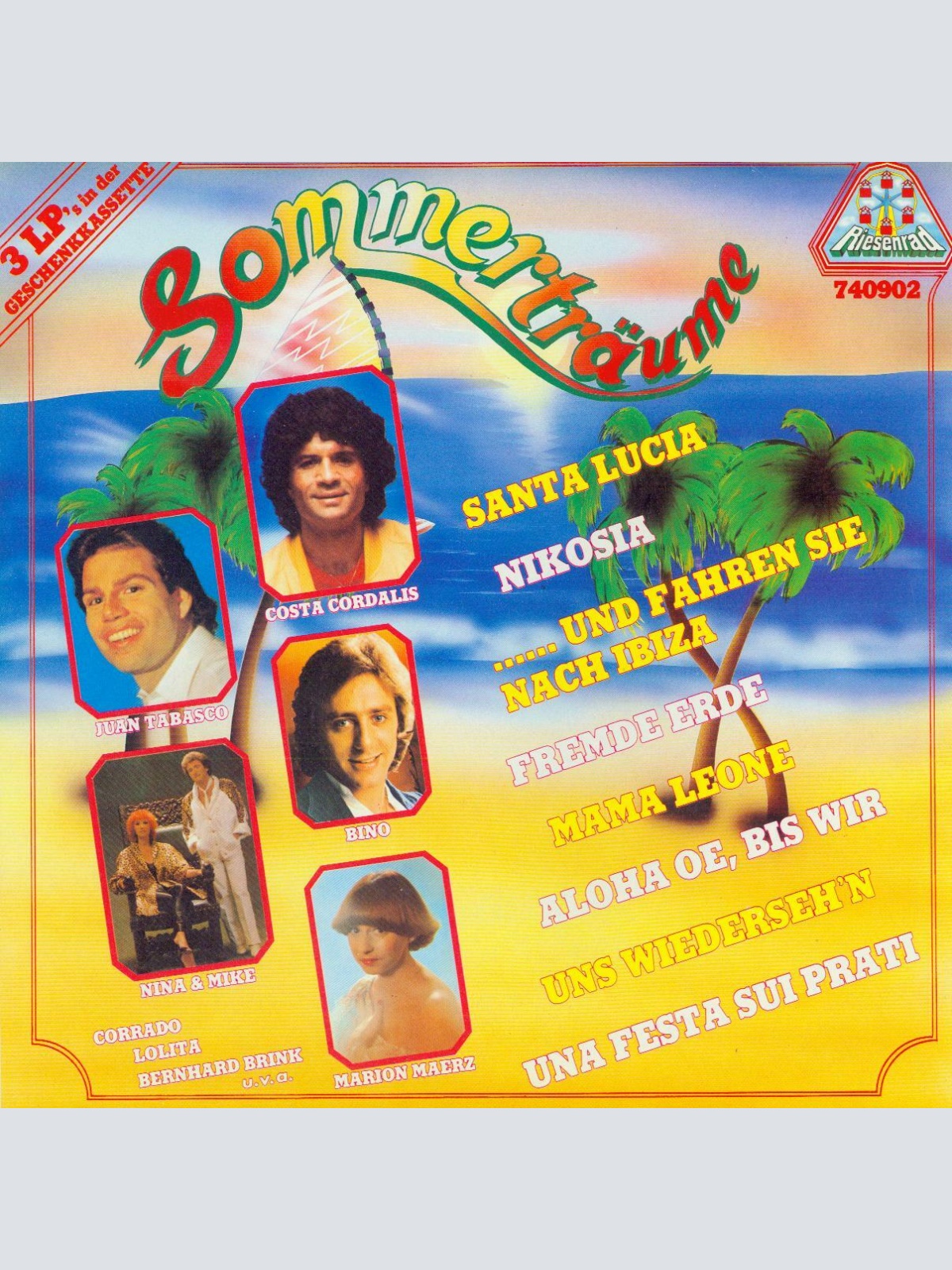 LP-  Sommerträume --  Costa Cordalis -Martino-Holm - 3 LP Box //NM