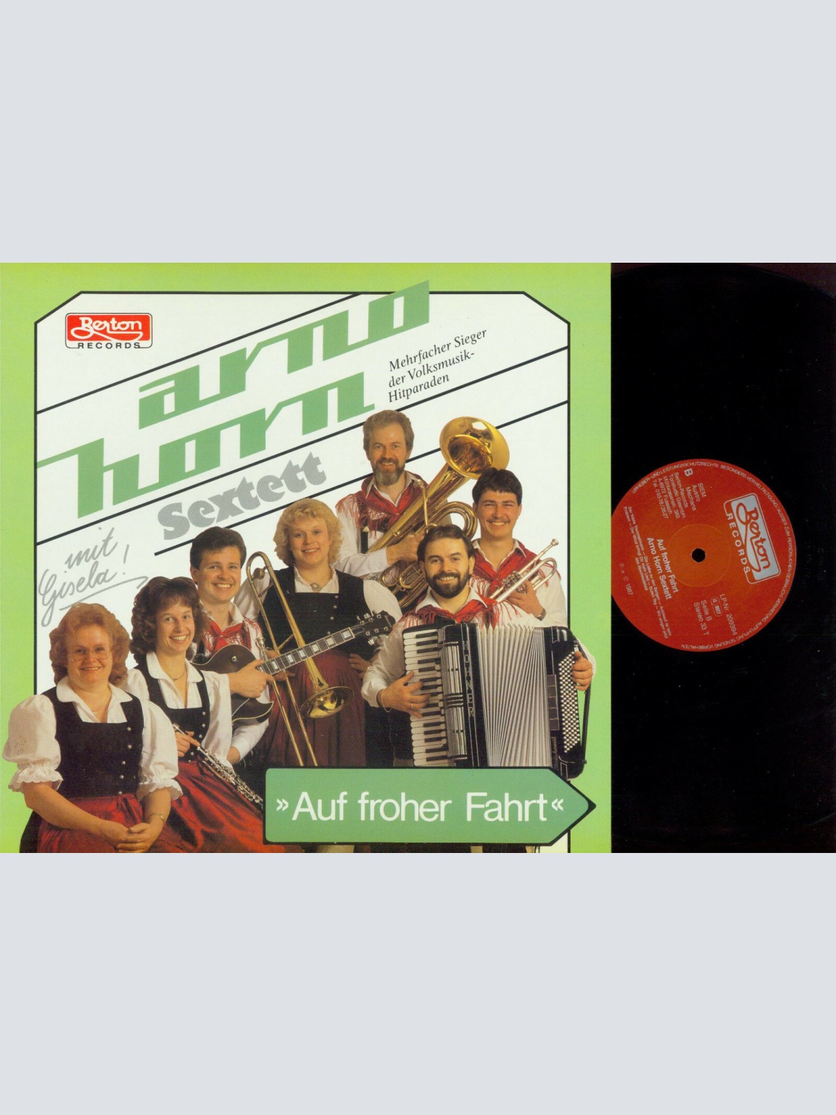 LP--Arno Horn Sextett Mit Gisela – Auf Froher Fahrt   //NM