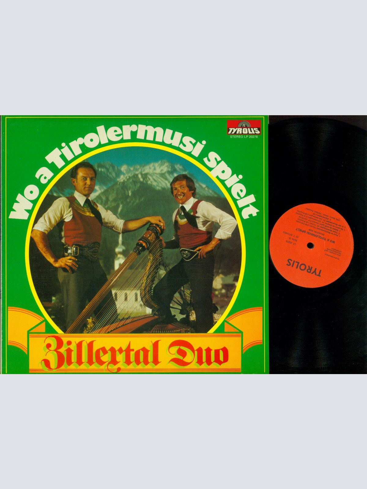 LP--Zillertal Duo-- Wo a Tirolermusi spielt   //NM