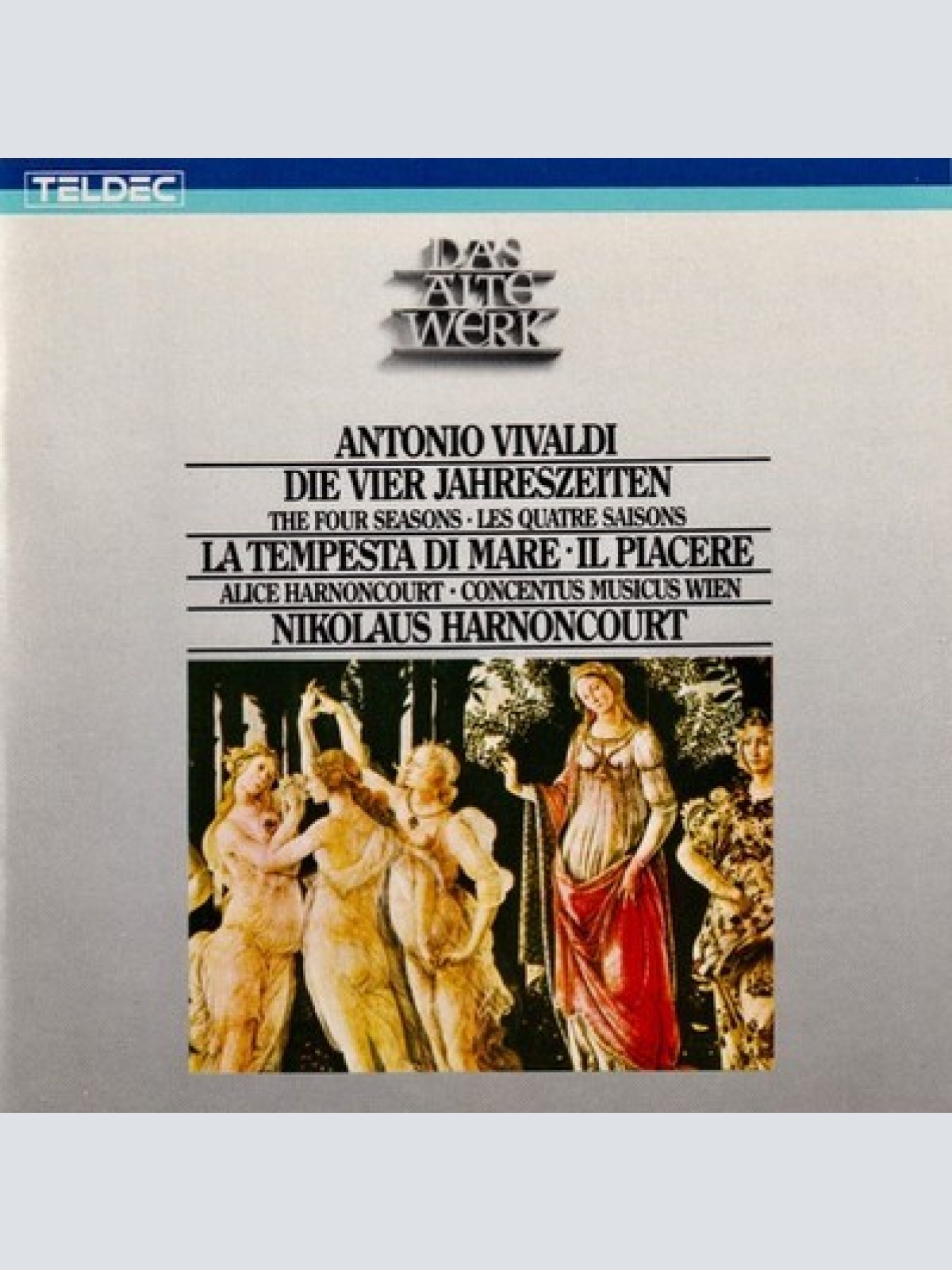 CD, RE, RM Antonio Vivaldi –  Alice Harnoncourt, Concentus Musicus Wien, Niko...