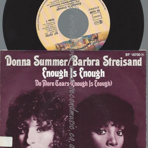7"   Donna Summer / Barbra Streisand  Enough Is Enough
