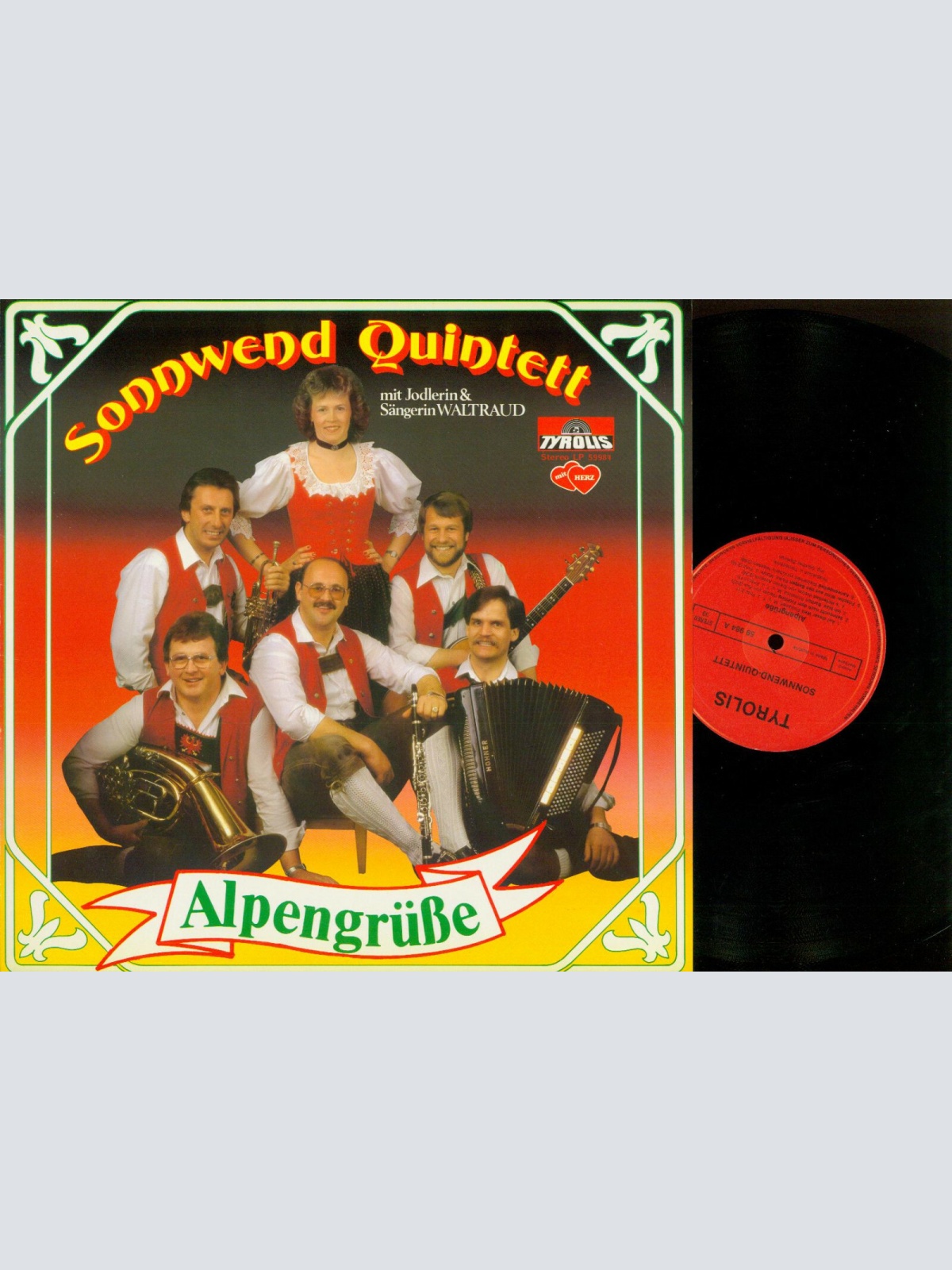 LP--Sonnwend Quintett-- Alpengrüße //NM