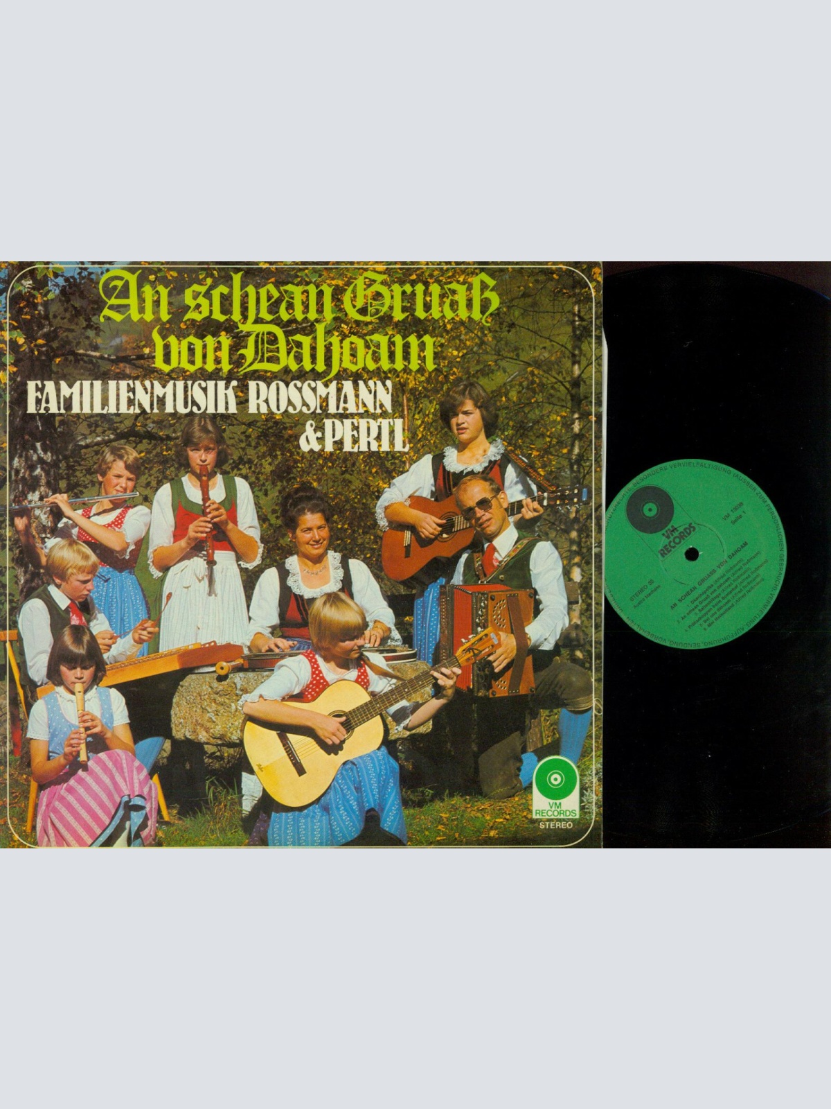 LP-- Familienmusik Rossmann & Pertl – An Schean Gruaß Von Dahoam  //NM