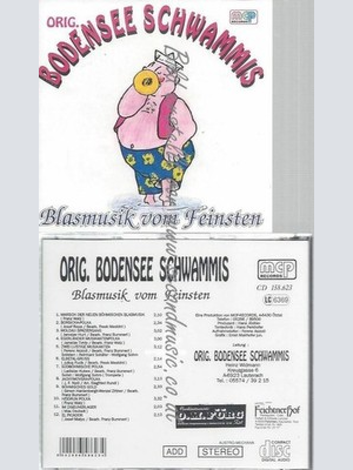 CD--ORIG BODENSEE SCHWAMMIS  // BLASMUSIK VOM FEINSTEN