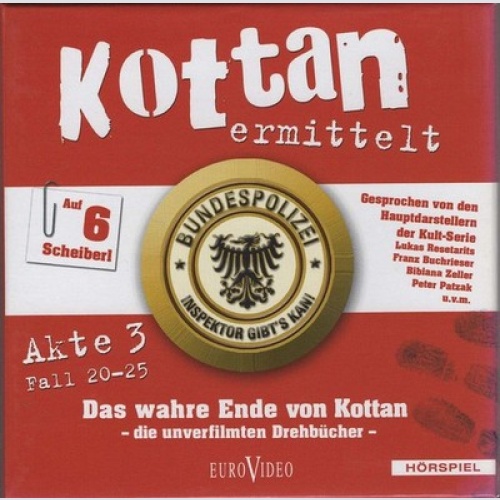 6xCD Helmut Zenker, Lukas Resetarits - Kottan Ermittelt: Akte 3