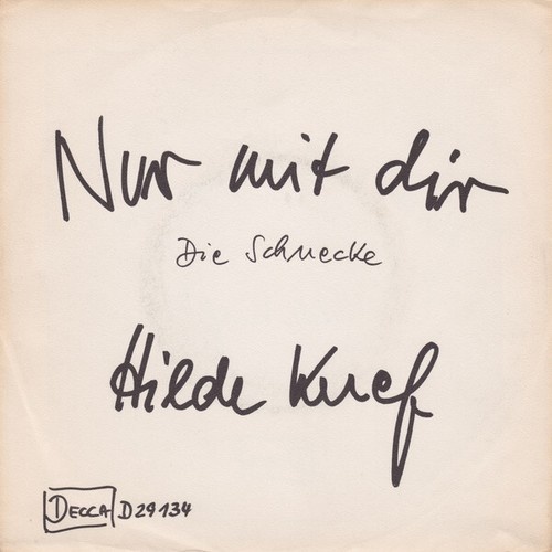 7", Single, Promo Hildegard Knef - Nur Mit Dir