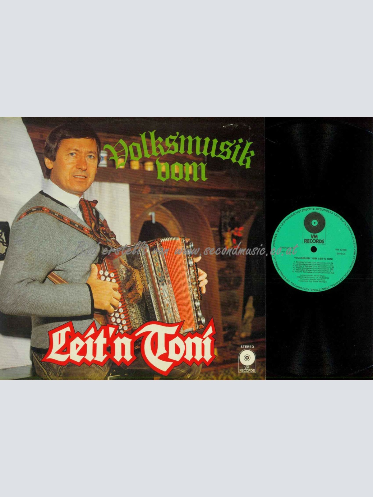 LP--Leit'n Toni – Volksmusik Vom Leit'n Toni / NM