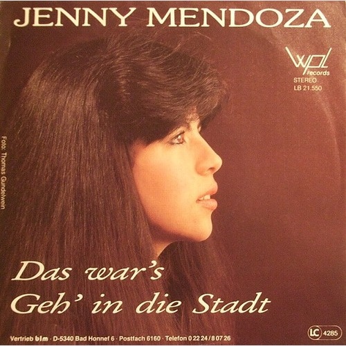 7", Single Jenny Mendoza - Das War's