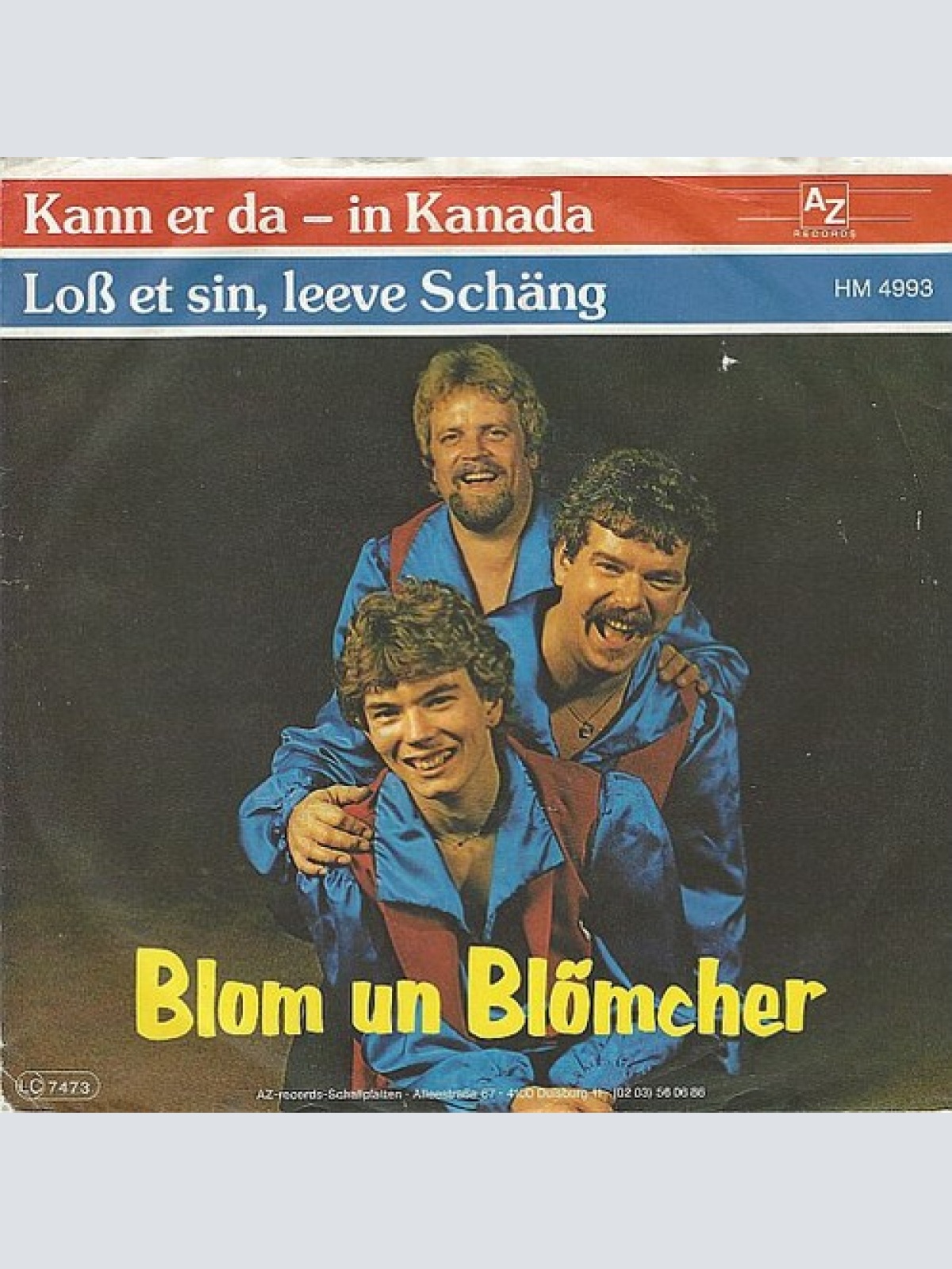 7", Single Blom Un Blömcher - Kann Er Da - In Kanada