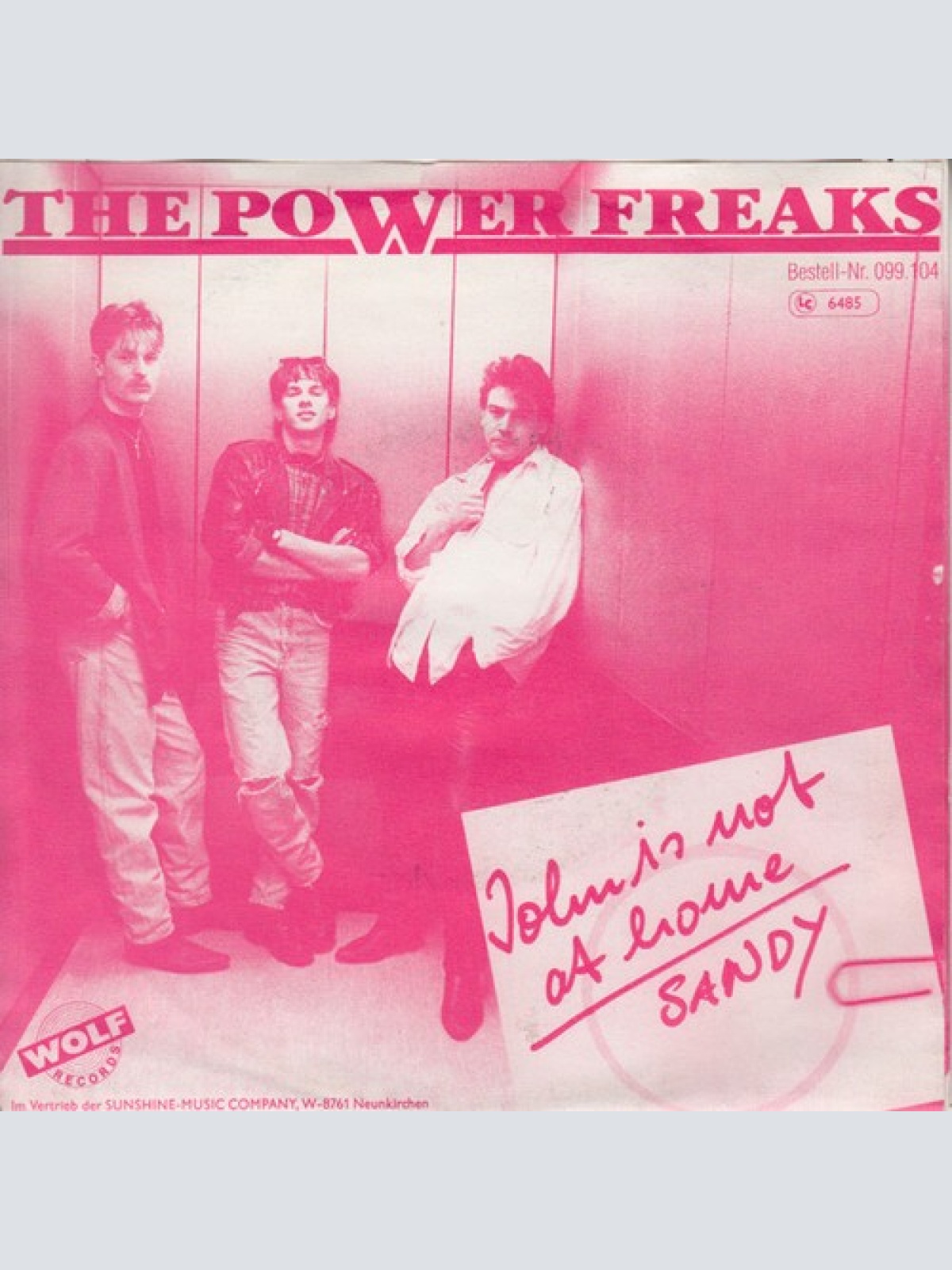 7", Single The Powerfreaks - John is not at home / Sandy