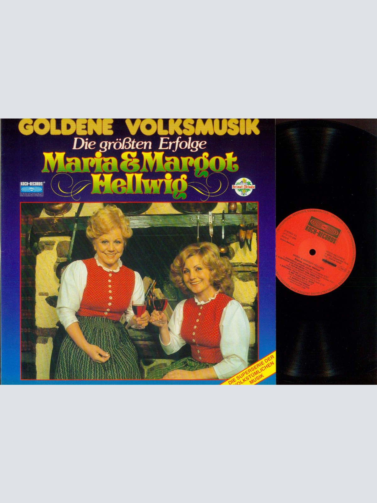 LP--Goldene Volksmusik--Die  größten Erfolge- Maria & Margot Hellwig //NM