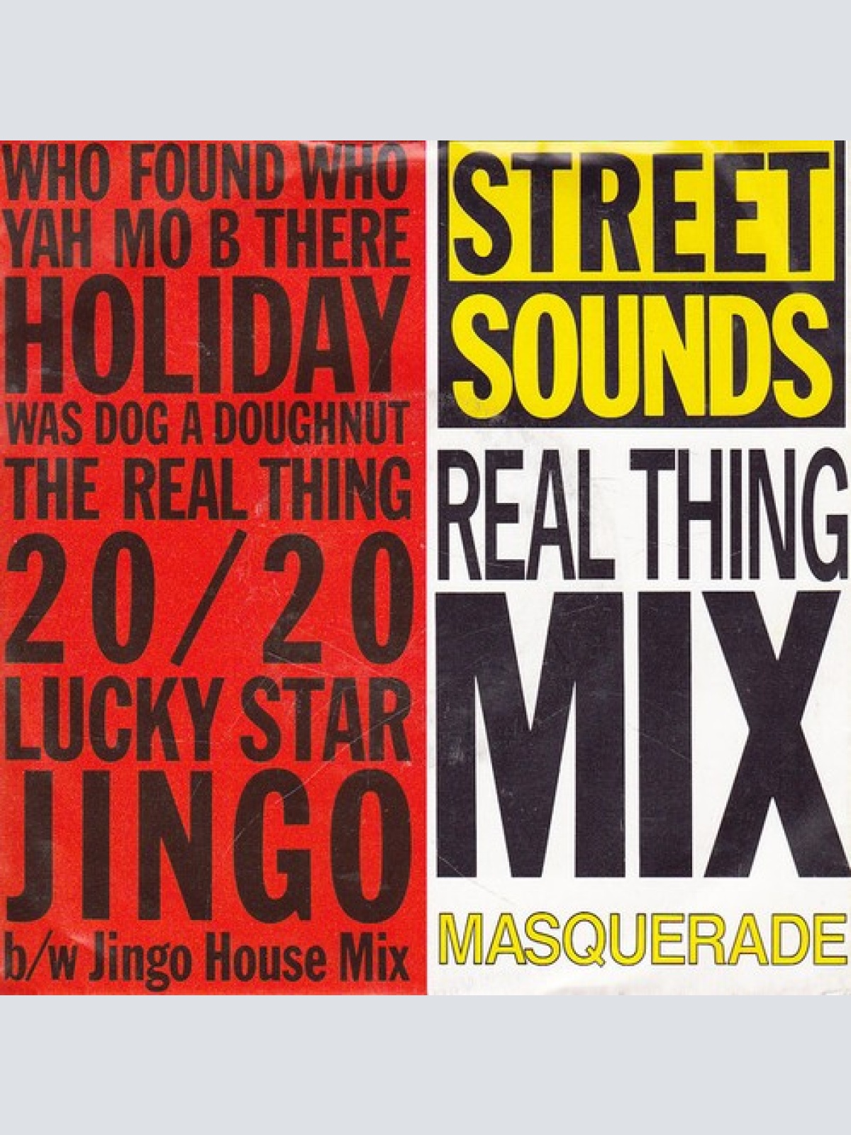 7" Masquerade - Streetsounds Real Thing Mix