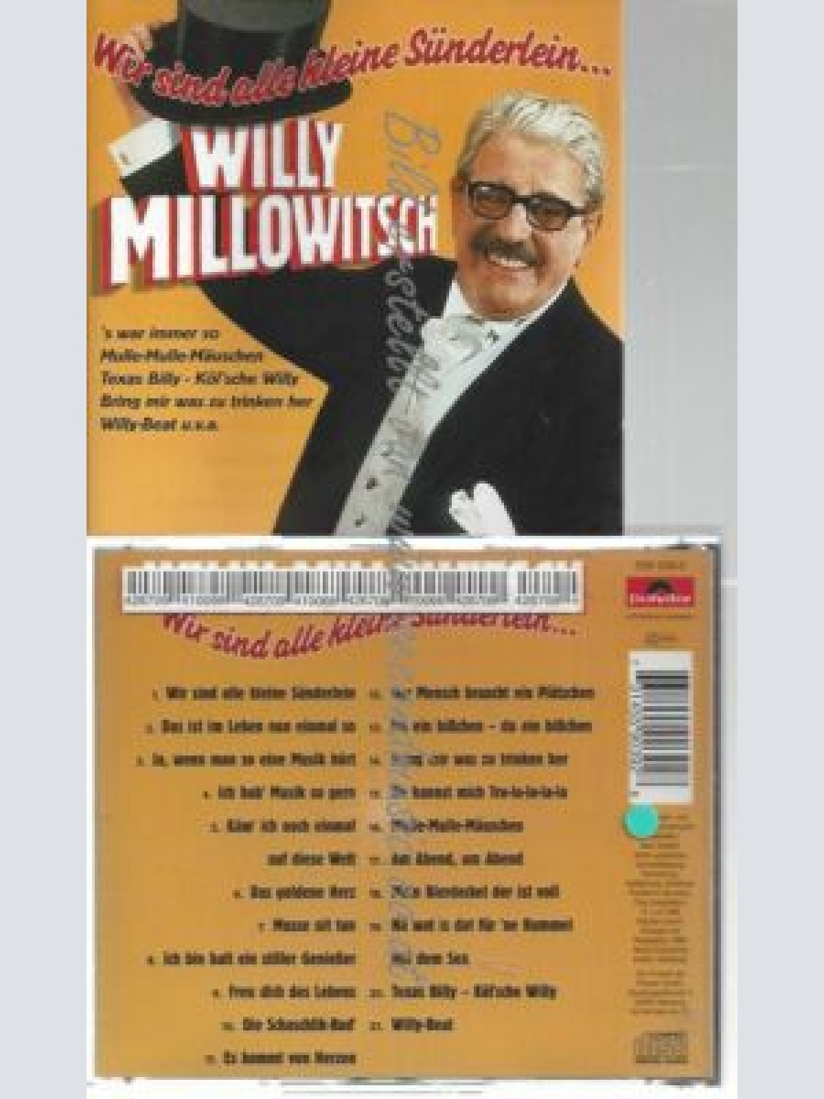 CD--WILLY MILLOWITSCH--WIR SIND ALLE KLEINE SÜNDERLE