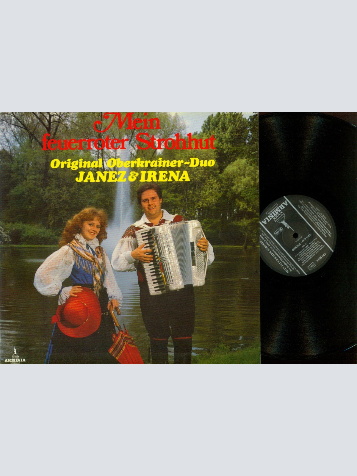 LP--Das Original Oberkrainer Duo Janez & Irena – Mein Feuerroter Strohhut  //NM