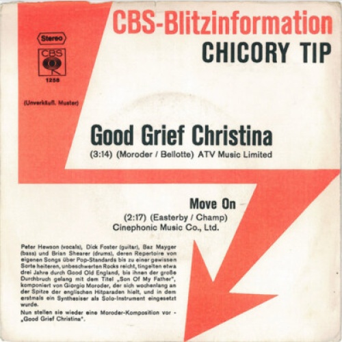 7", Single, Promo Chicory Tip - Good Grief Christina