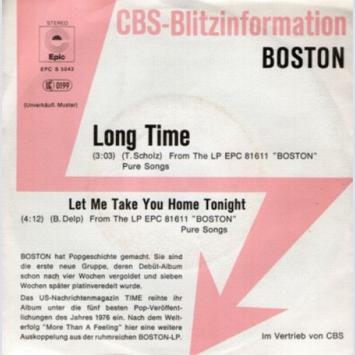 7", Single, Promo Boston - Long Time