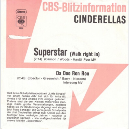 7", Single, Promo Cinderellas - Superstar