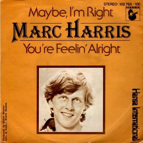 7", Single Marc Harris - Maybe I'm Right