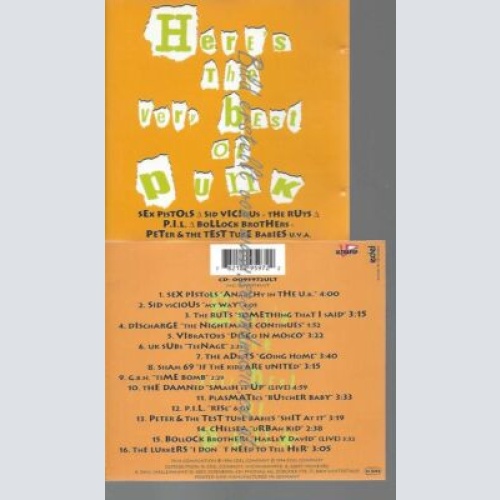 CD--PUNK/ HARDCORE COMPILATION--HERE'S THE VERY BEST OF PUNK