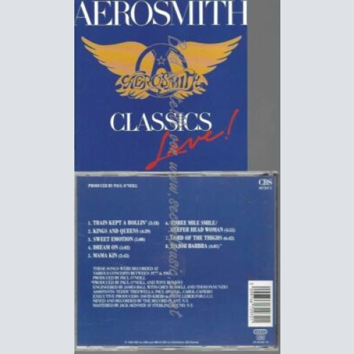 CD--AEROSMITH--CLASSICS LIVE VOL.