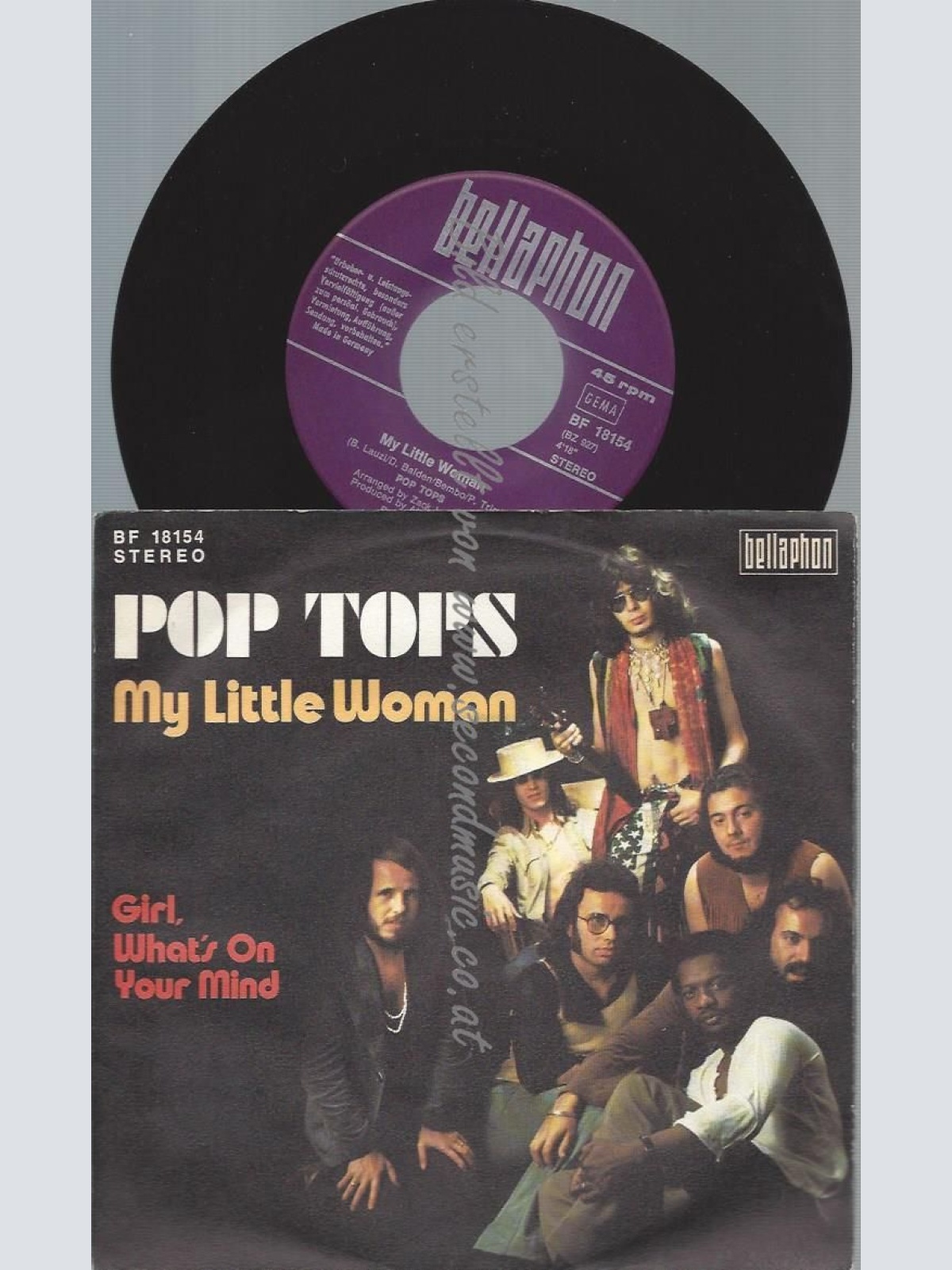 7"  Pop Tops  My Little Woman