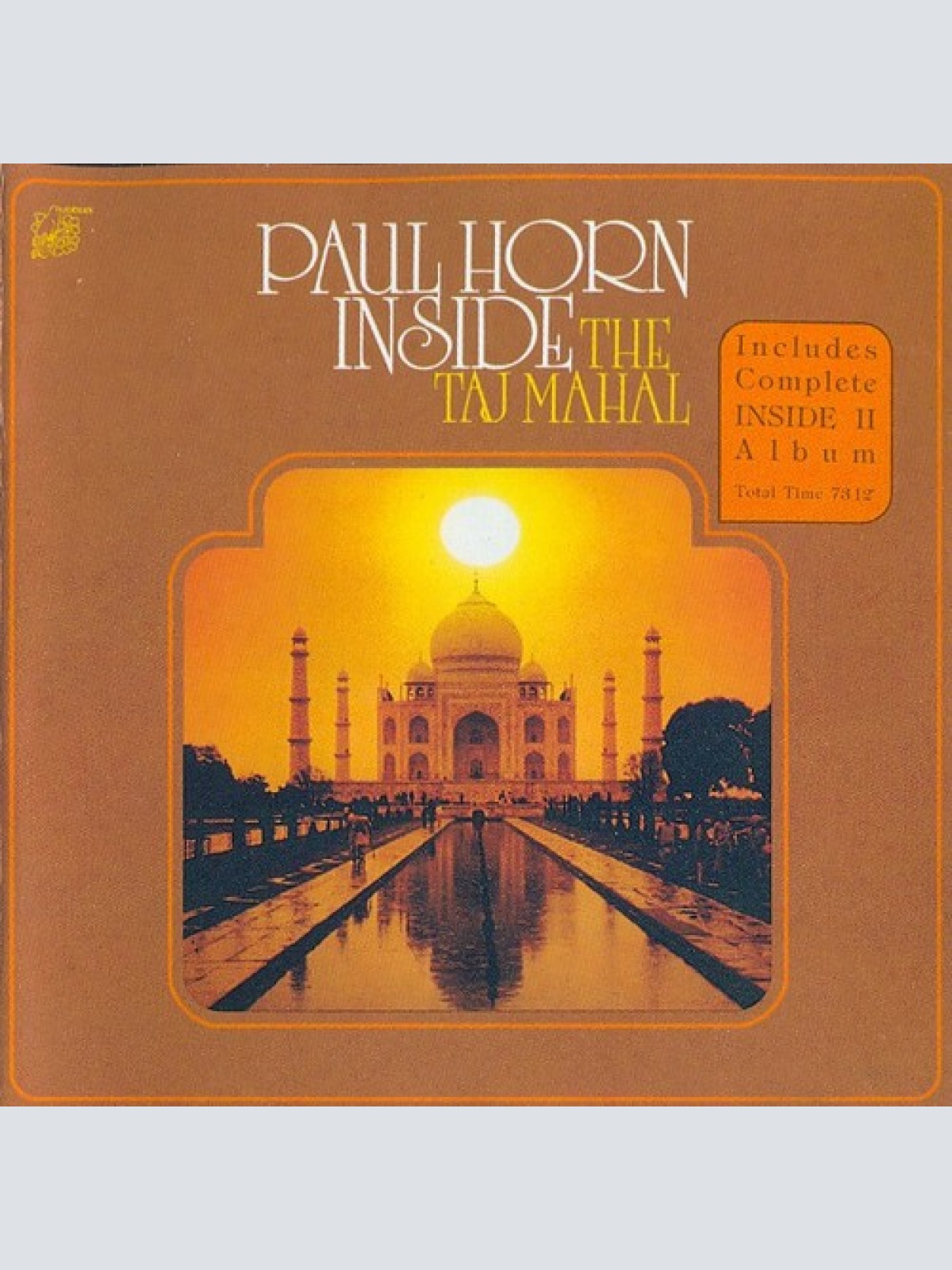 CD, Comp, RM Paul Horn - Inside The Taj Mahal And Inside II