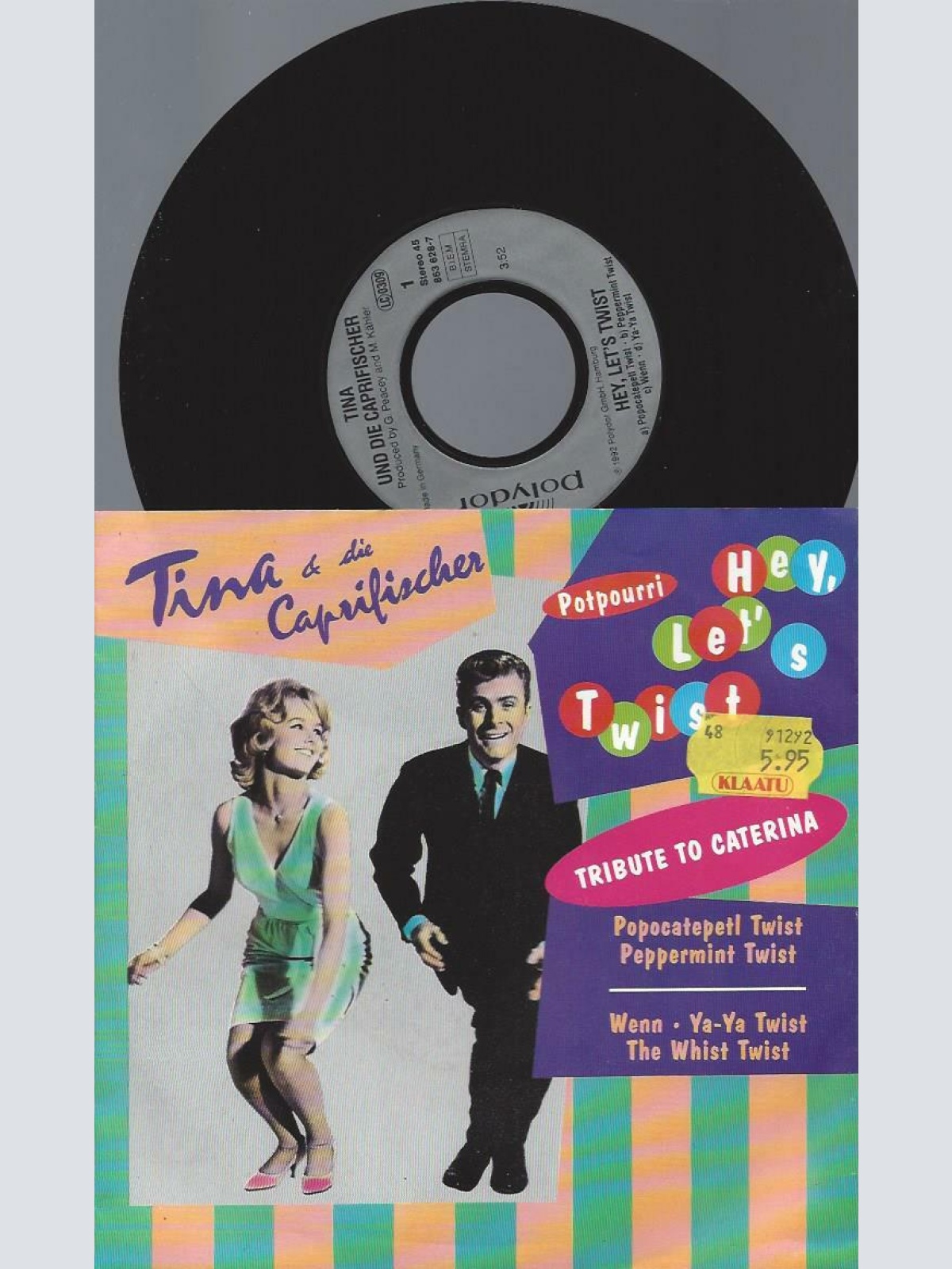 7" Tina & Die Caprifischer – Hey, Let's Twist