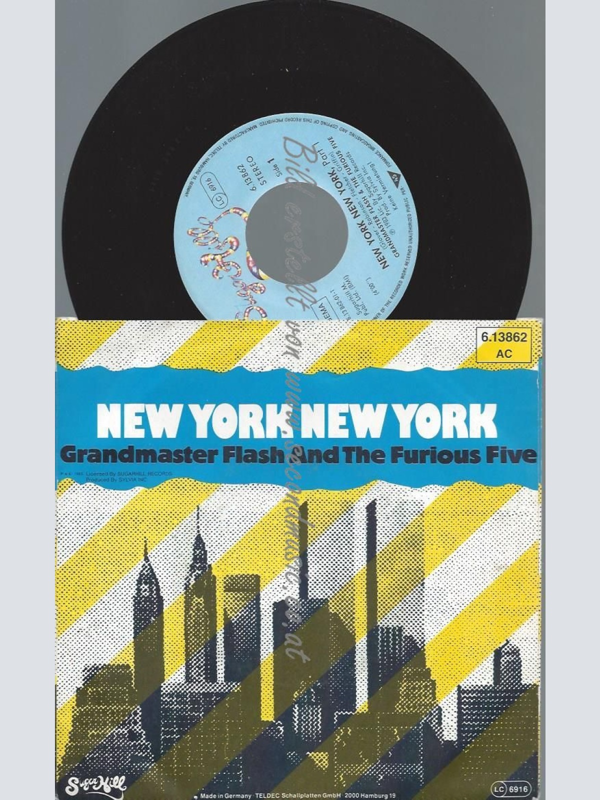 7"   Grandmaster Flash And The Furious Five  New York New York