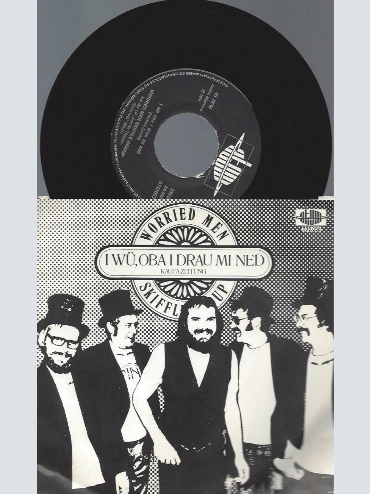 7"  Worried Men Skiffle Group  I Wü, Oba I Drau Mi Ned