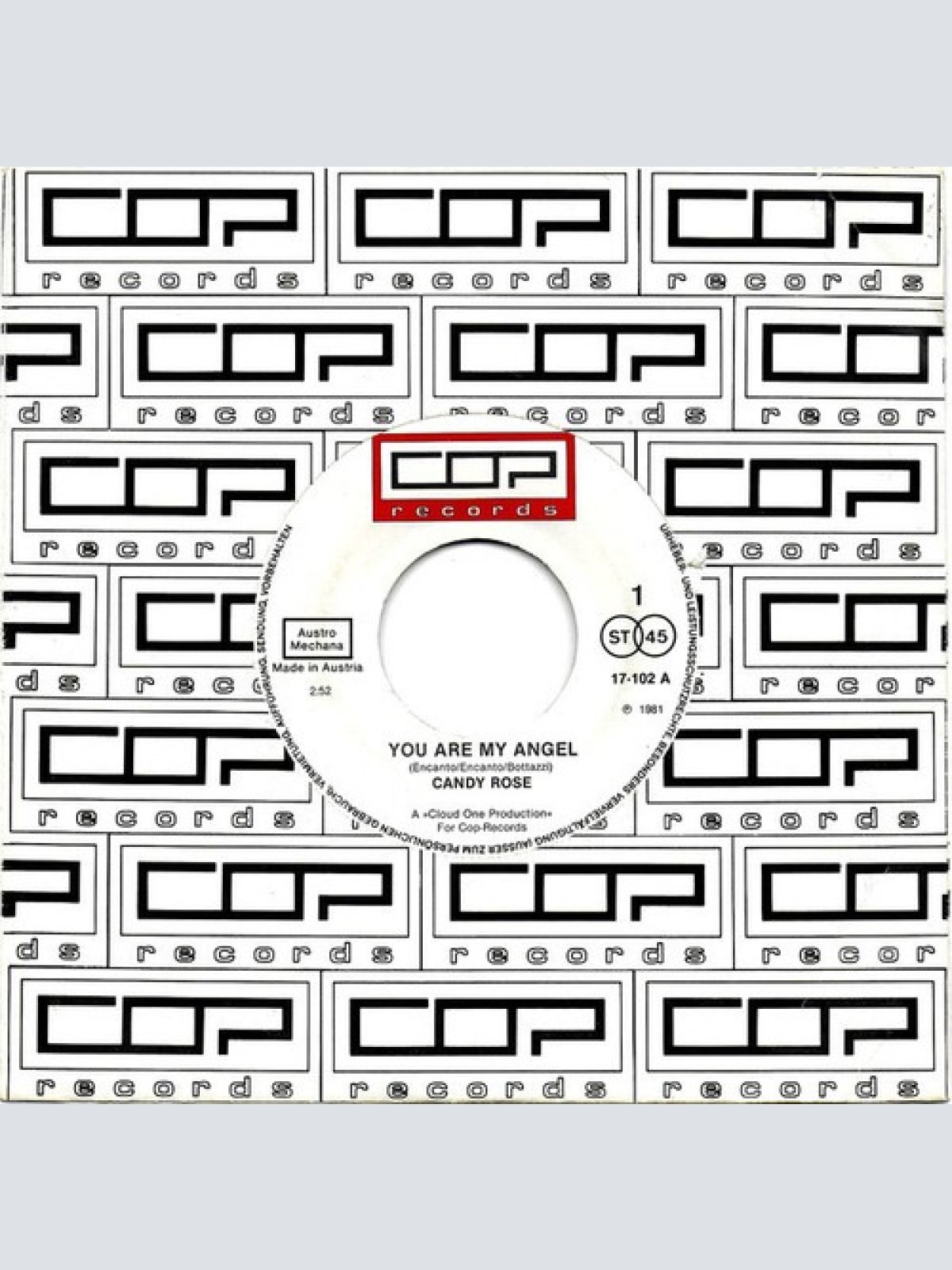 7", Single Candy Rose (2) - You Are My Angel