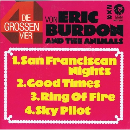 2x7" Eric Burdon And The Animals* - Die Grossen Vier Von Eric Burdon And The ...