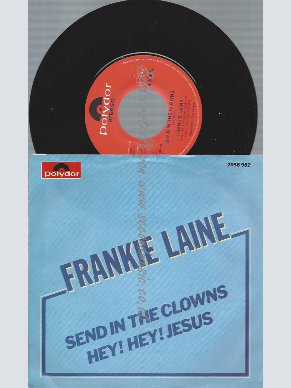 7"   Frankie Laine  Send In The Clowns