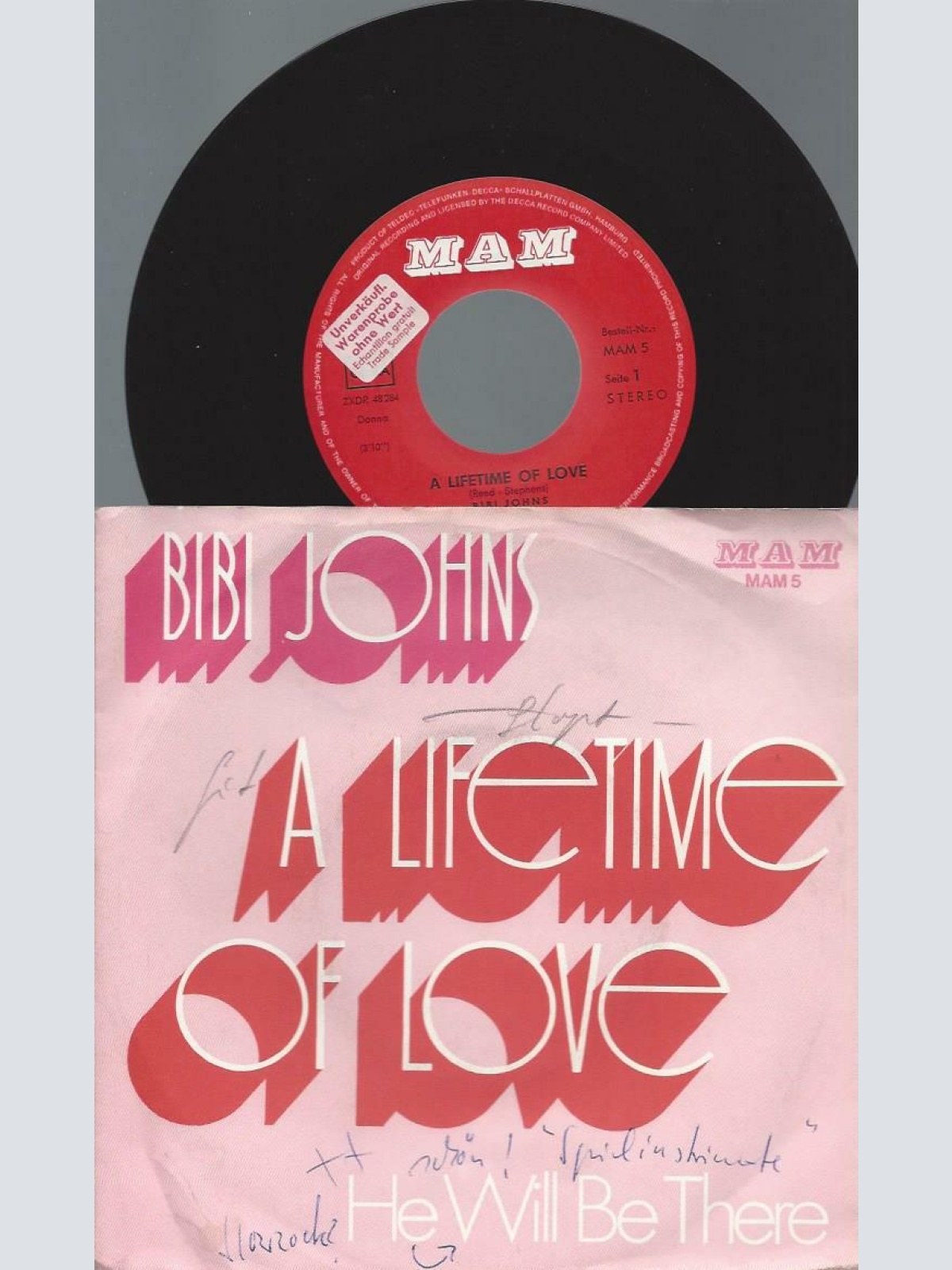 7" Bibi Johns – A Lifetime Of Love