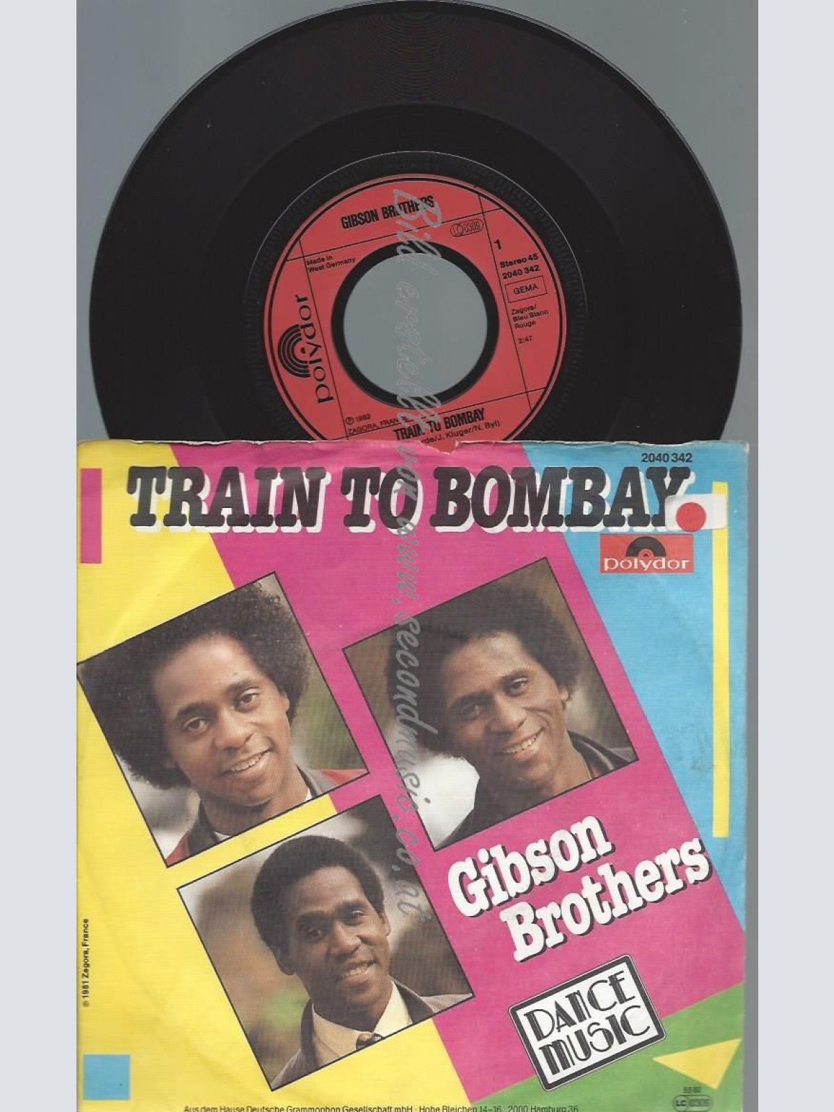 7"  Gibson Brothers  Train To Bombay
