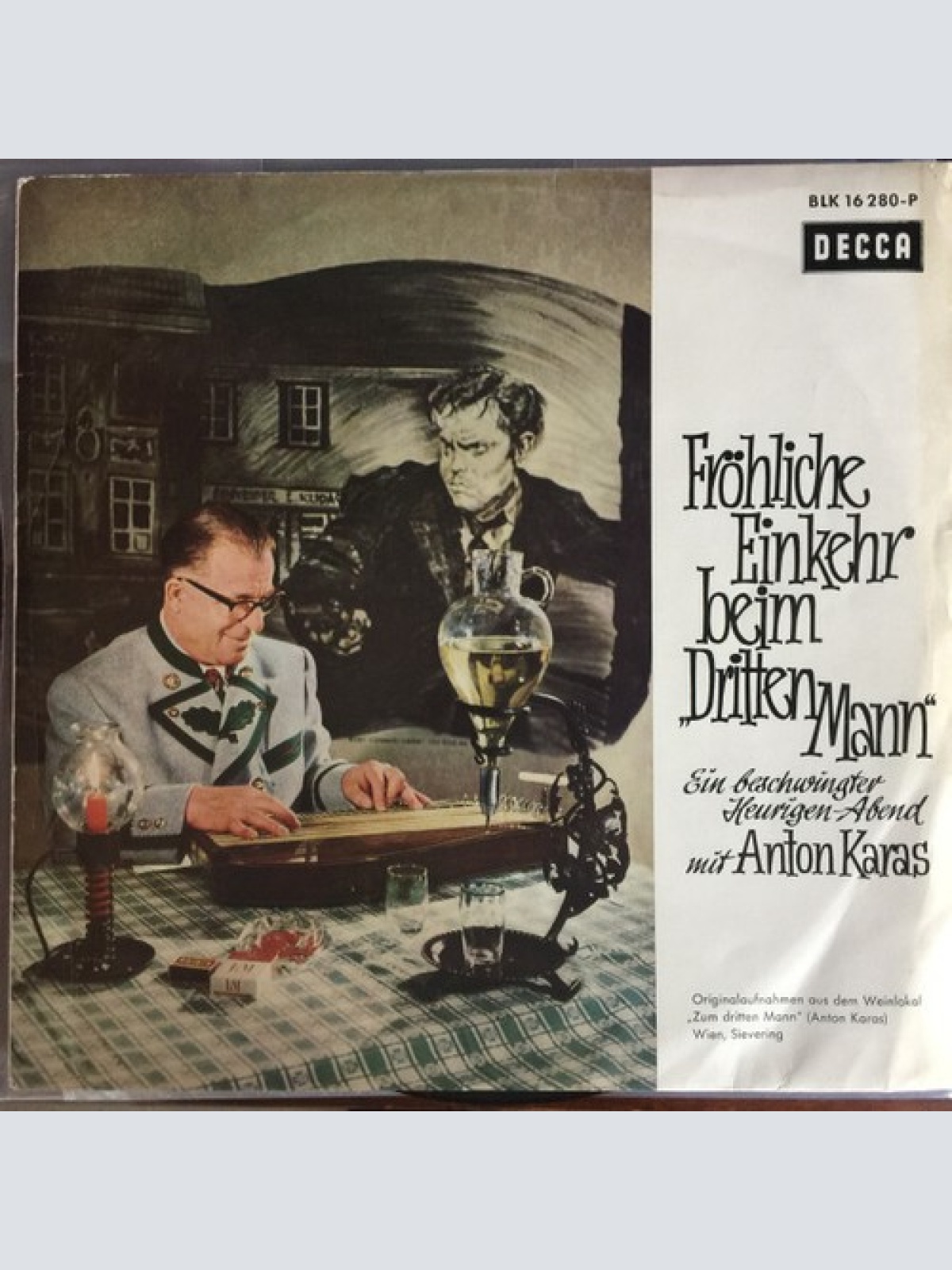 LP, Album Anton Karas - Fröhliche Einkehr beim "Dritten Mann" (Ein Beschwingt...