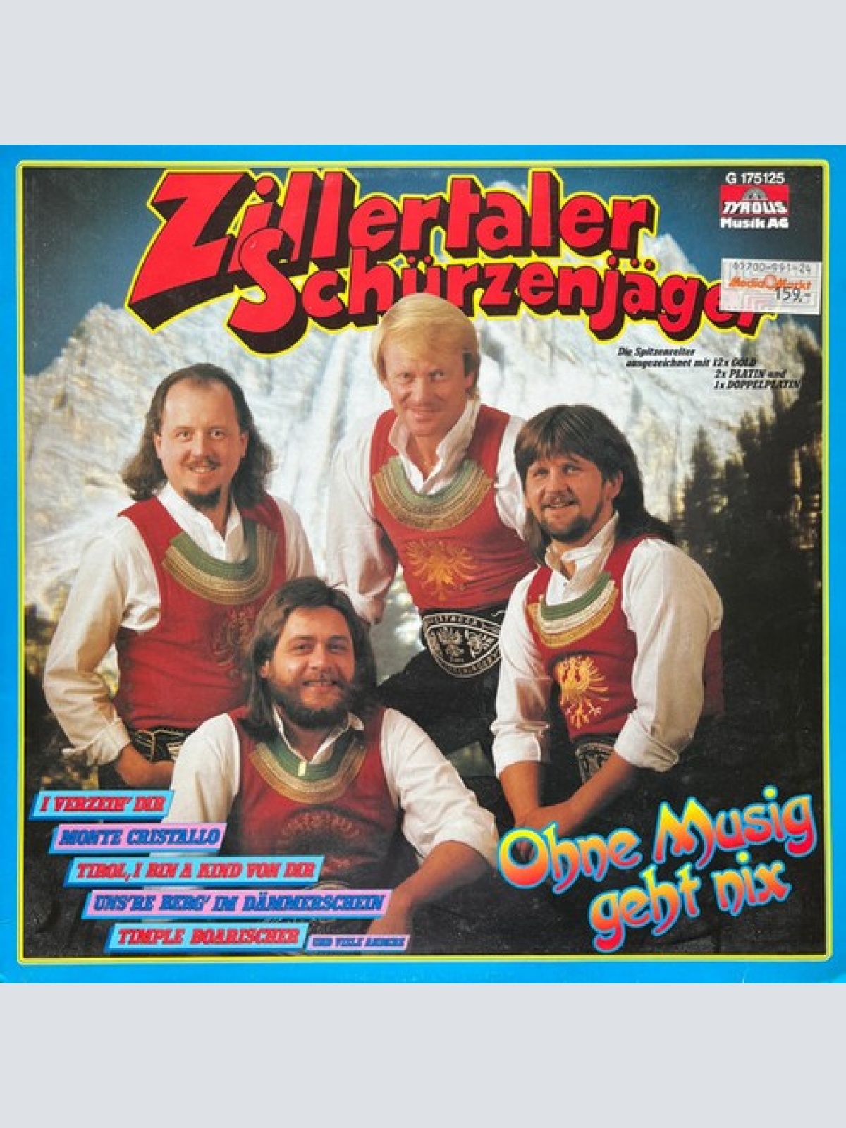 LP, Album Zillertaler Schürzenjäger - Ohne Musig Geht Nix