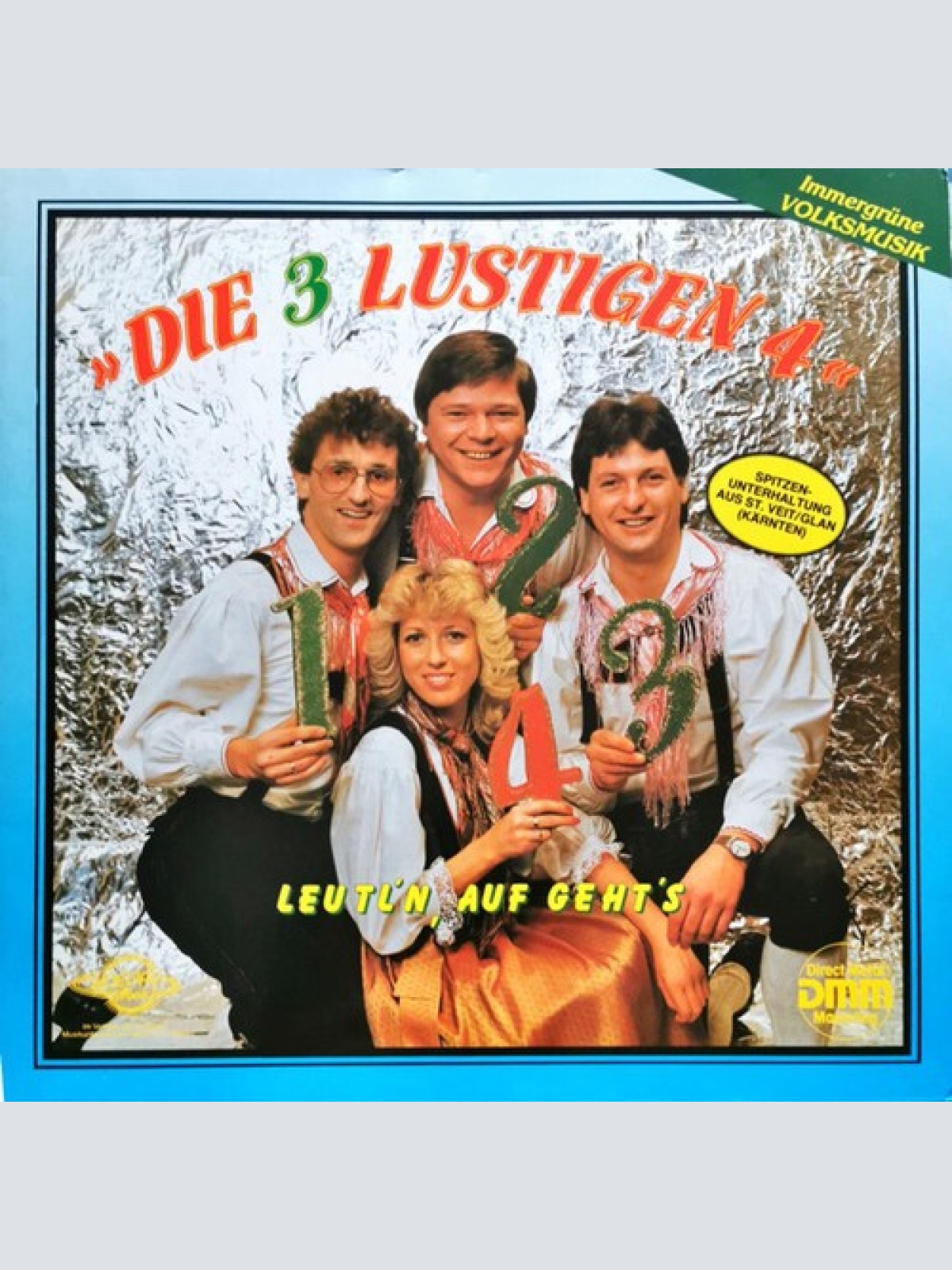 LP, Album Die 3 Lustigen 4 - Leutl'n, Auf Geht's
