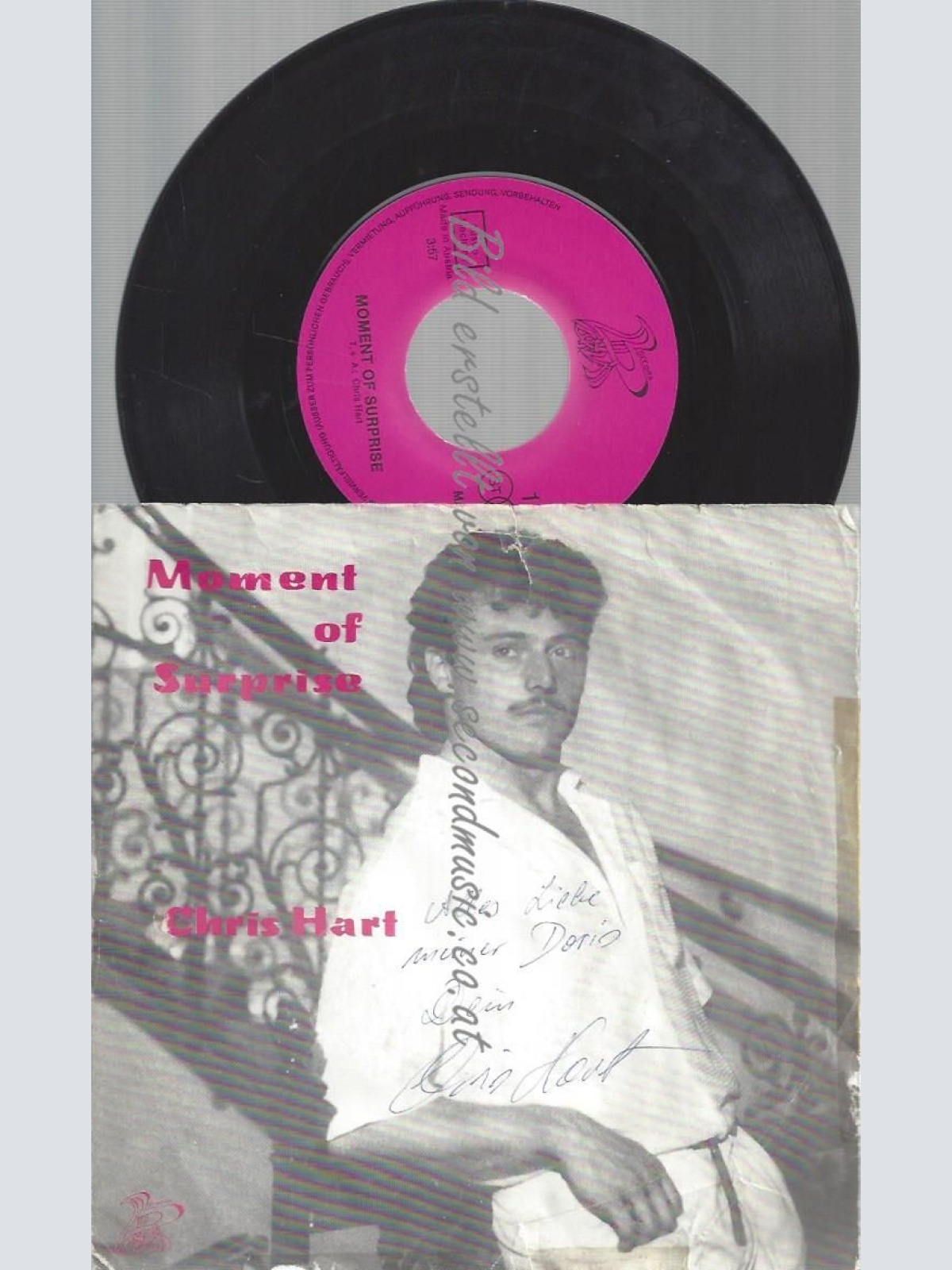 7" Chris Hart Moment Of Surprise // MIT WIDMUNG