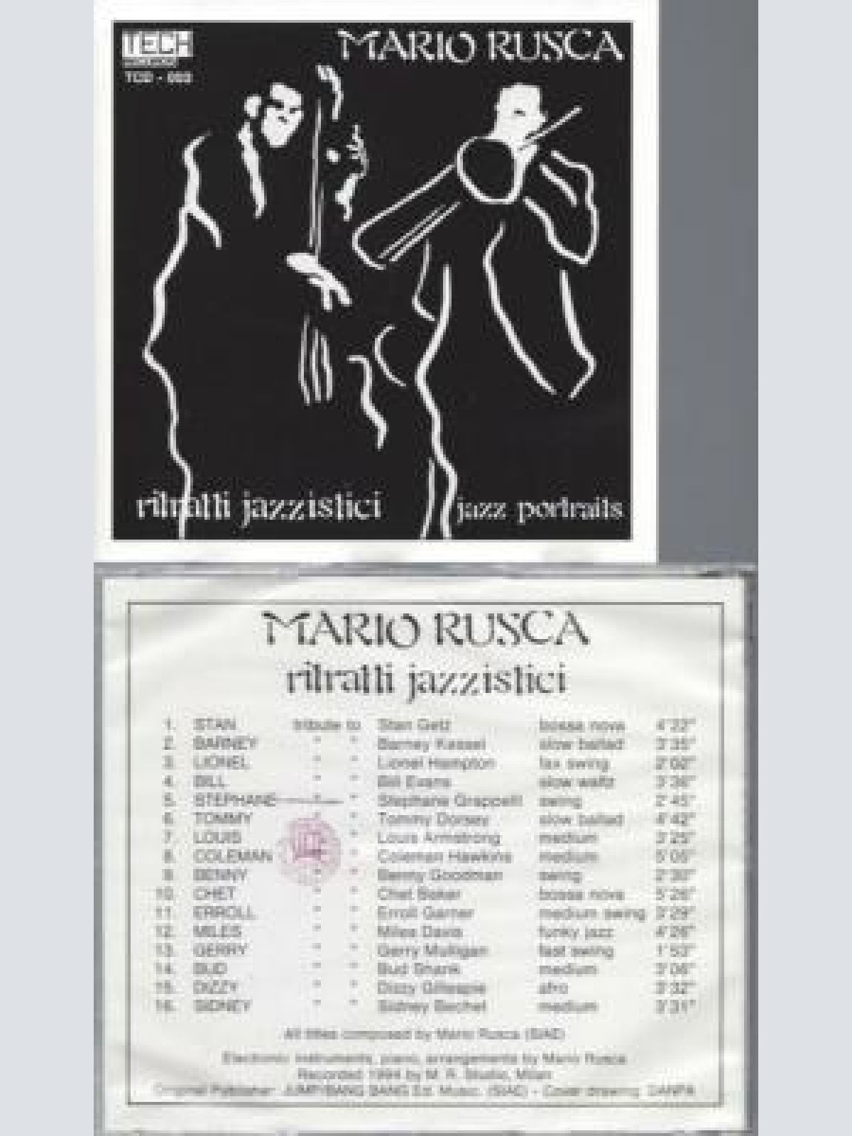 CD -   Mario Rusca – Ritratti Jazzistici