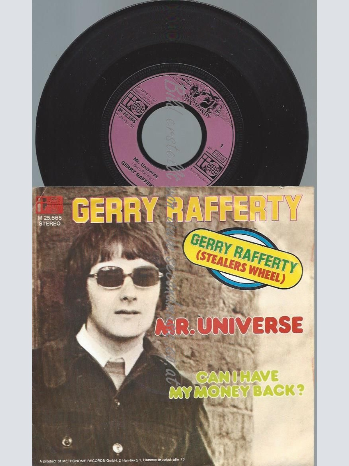 7"   GERRY RAFFERTY MR UNIVERSE