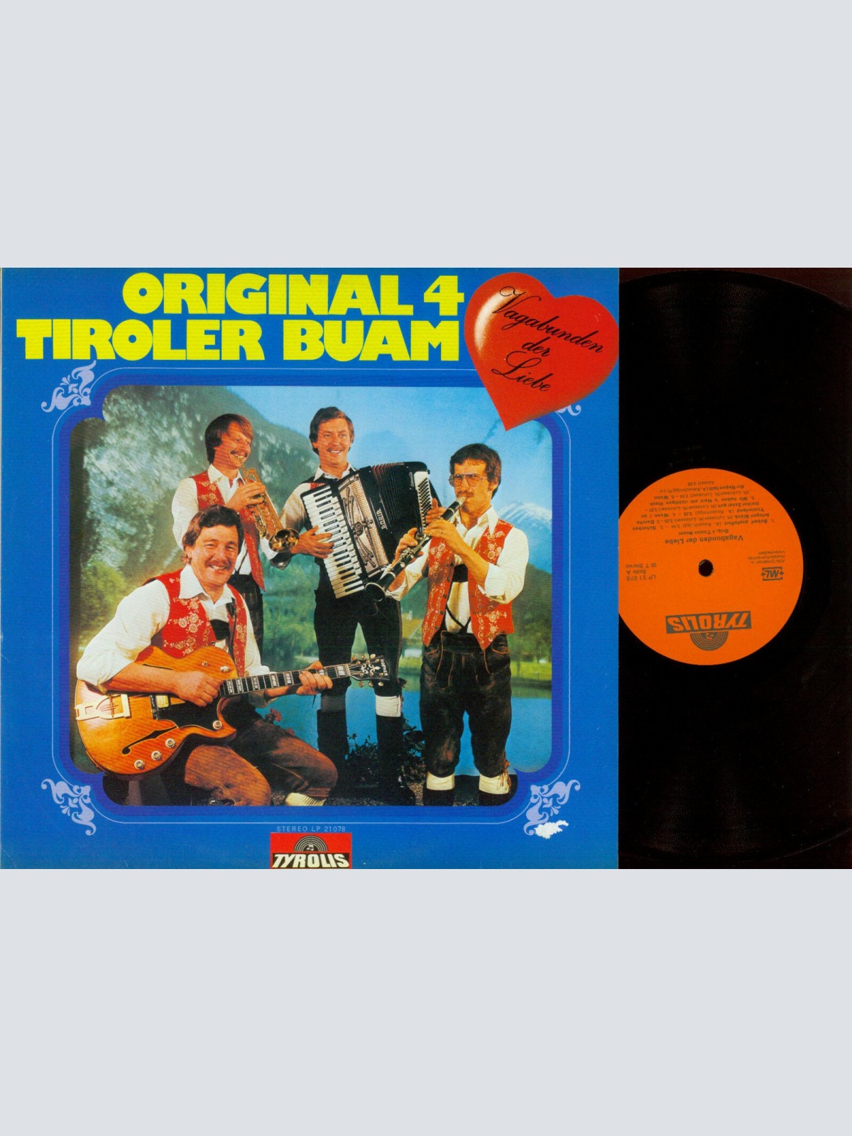 LP--Original 4 Tiroler Buam – Vagabunden Der Liebe  /NM