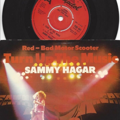 7"  Sammy Hagar  Turn Up The Music